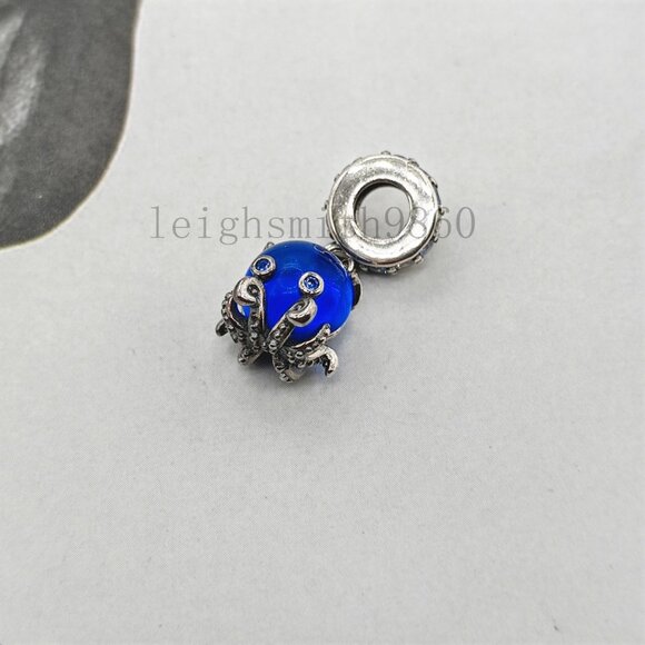 Pandora Murano Glass Cute Octopus Dangle Charm - Picture 4 of 4